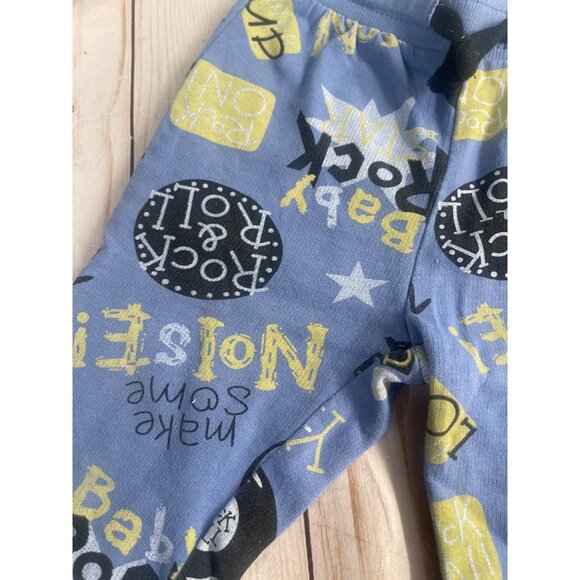 So Cute 100% Cotton Rock Joggers 6-9 Mo. - Picture 2 of 7